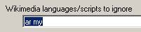 Wikidata language code option
