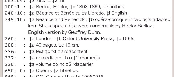 Bibliographic record for an opera by Berlioz, who wrote both words
and music; toolkit added 33X fields but made no libretto-related cyanges